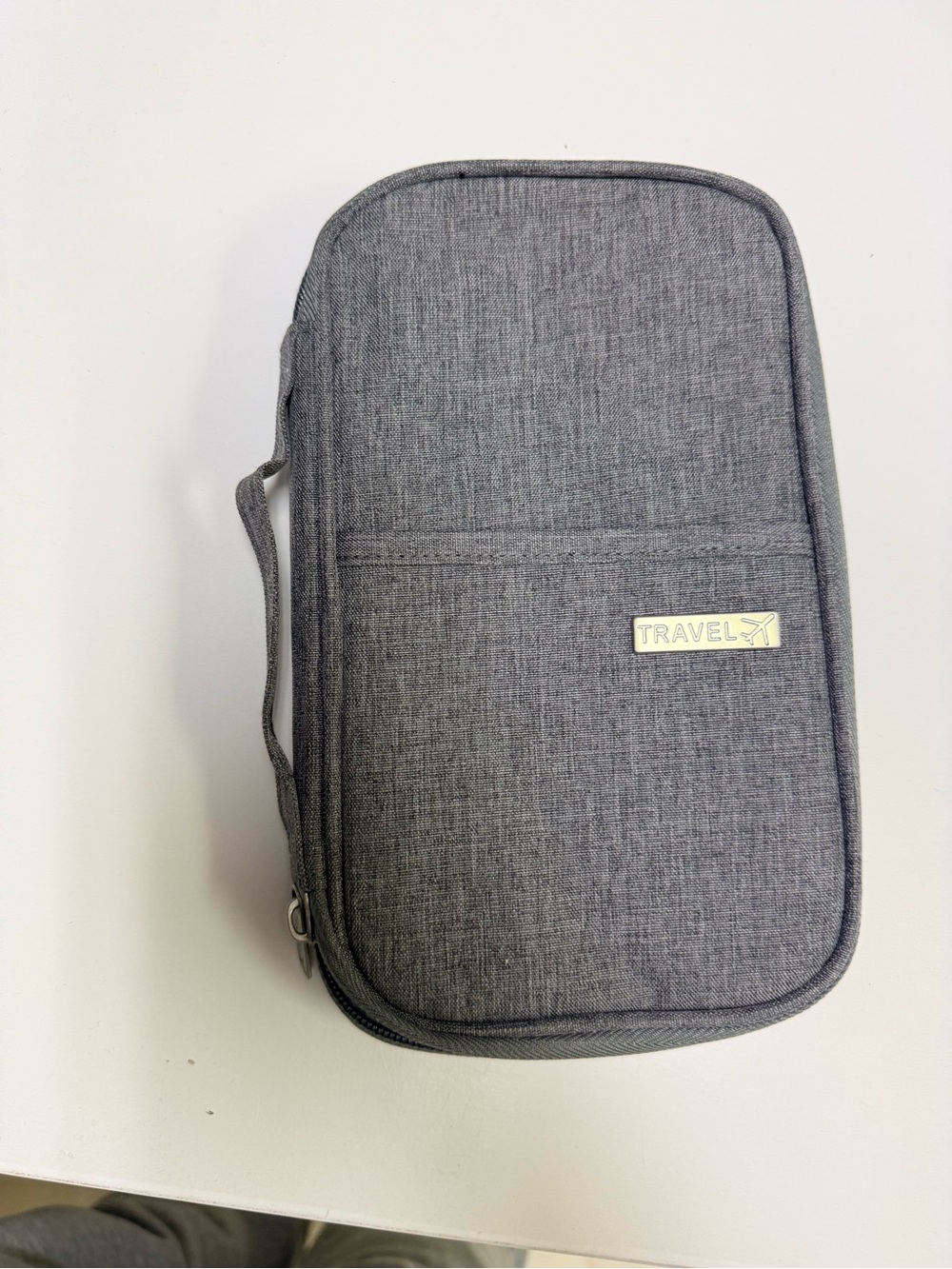 ravel Gray Travel Toiletry Organizer Pouch